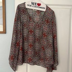 ShowMeYourMumu/Show Me Your Mumu mixed pattern tunic top